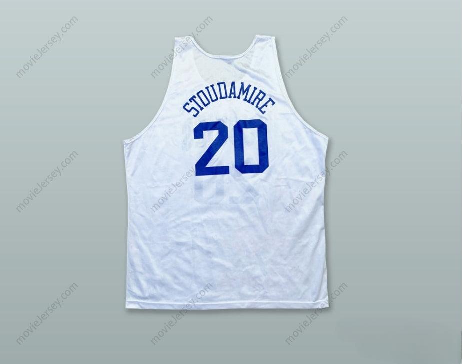 PERSONALIZA cualquier Nombre Número AMAR'E STOUDEMIRE 20 HUSKIES CAMISETA DE BALONCESTO BLANCA Parte Superior Cosida S-6XL