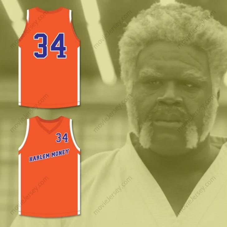 PERSONALIZA Cualquier Nombre Número SHAQUILLE O'NEAL BIG FELLA 34 CAMISETA DE BALONCESTO HARLEM MONEY Tío Drew Superior Cosida S-6XL