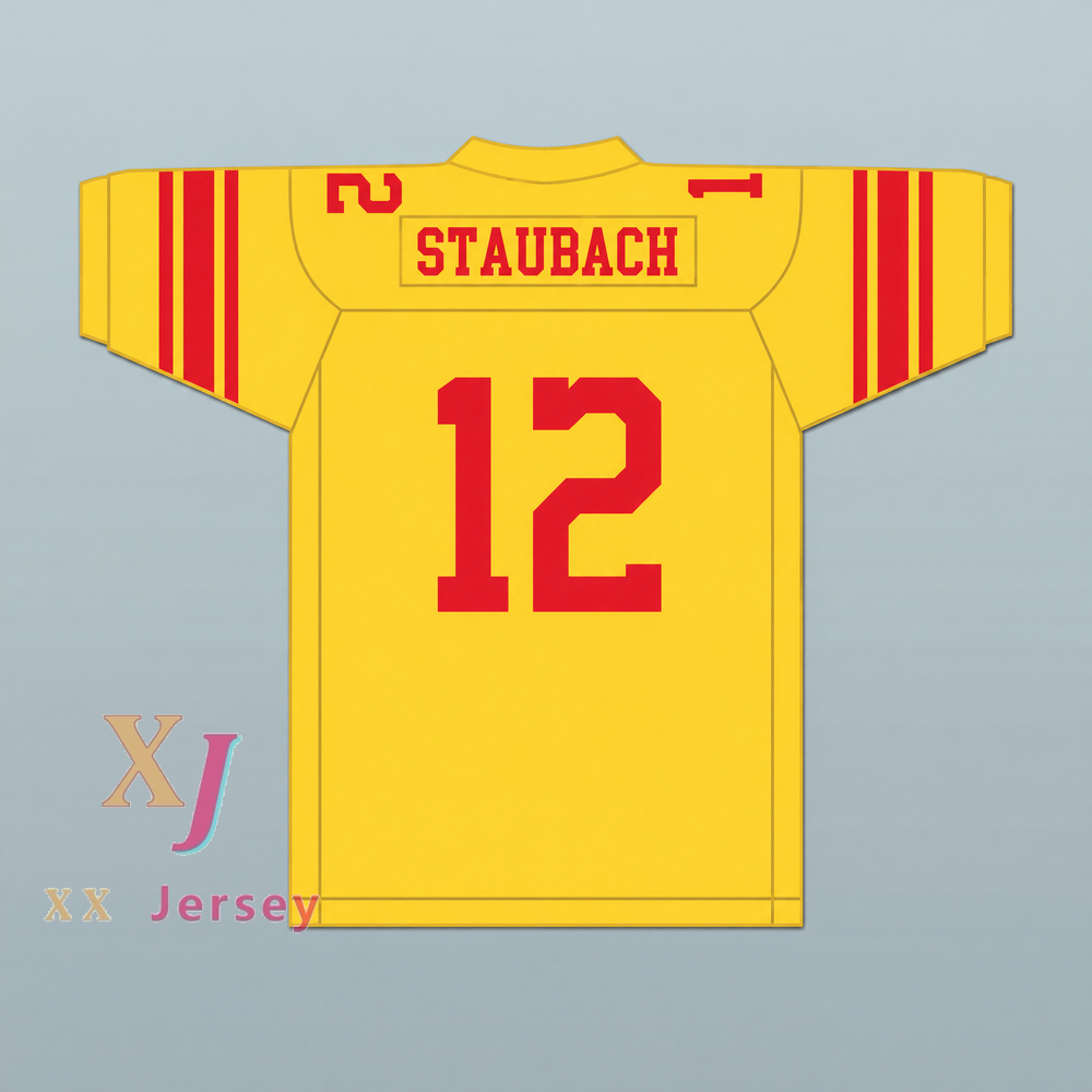 PERSONALIZA Cualquier Nombre Número ROGER STAUBACH 12 PURCELL MARIAN HIGH SCHOOL CAVALIERS CAMISETA DE FÚTBOL Superior Cosido S-6XL