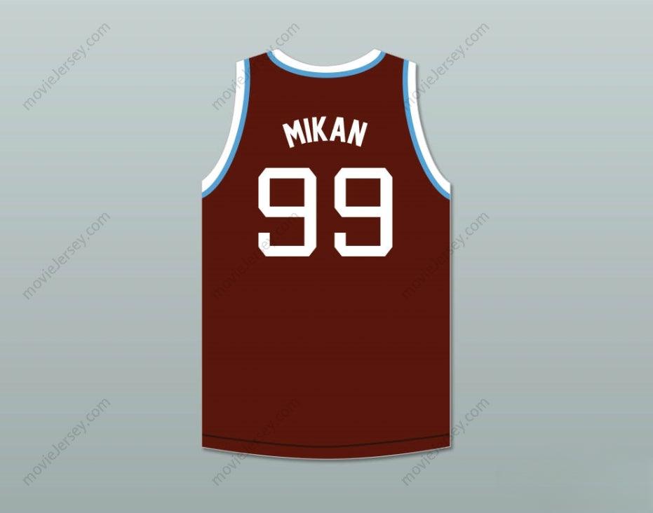 PERSONALIZA Cualquier Nombre Número GEORGE MIKAN 99 JOLIET CATHOLIC HIGH SCHOOL HILLTOPPERS CAMISETA DE BALONCESTO MARRÓN 1 Cosida S-6XL