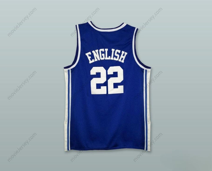 PERSONALIZA Cualquier Nombre Número ALEX ENGLISH 22 DREHER HIGH SCHOOL BLUE DEVILS CAMISETA DE BALONCESTO Cosido S-6XL