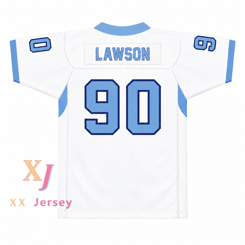 PERSONALIZADA cualquier Nombre Número SHAQ LAWSON 90 D. W. DANIEL HIGH SCHOOL LIONS Camiseta de Fútbol con Costura Superior Tallas S-6XL