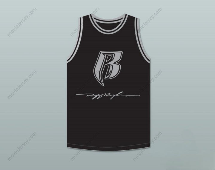 CAMISETA DE BALONCESTO NEGRA PERSONALIZADA CON NOMBRE Y NÚMERO DMX 84 ROUGH RYDERS, CON 2 PUNTADAS REFORZADAS, TALLAS S-6XL
