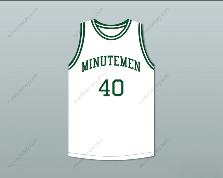 PERSONALIZA Cualquier Nombre Número SHAWN KEMP 40 CONCORD MINUTEMEN HIGH SCHOOL CAMISETA DE BALONCESTO BLANCA BORDADA S-6XL