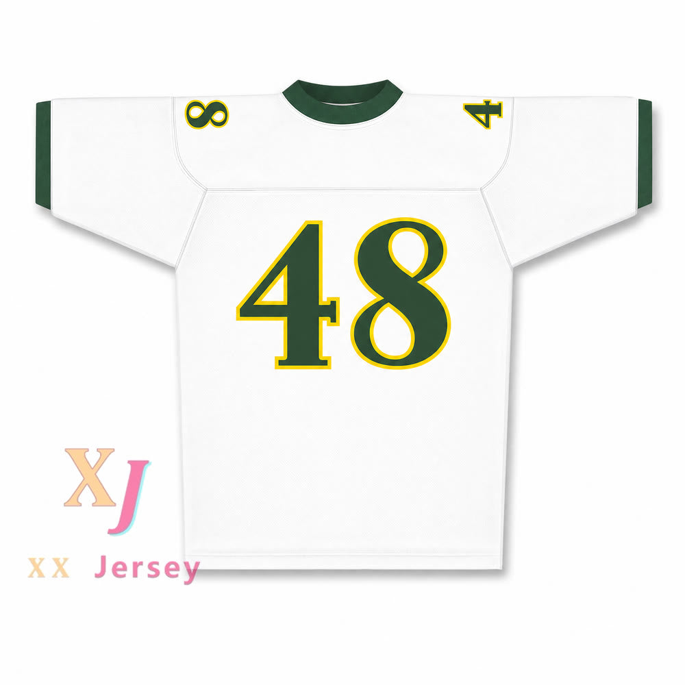 CUSTOM WHITE ROB GRONKOWSKI 48 NORTH HIGH SCHOOL FOOTBALL JERSEY Top Stitched S-6XL
