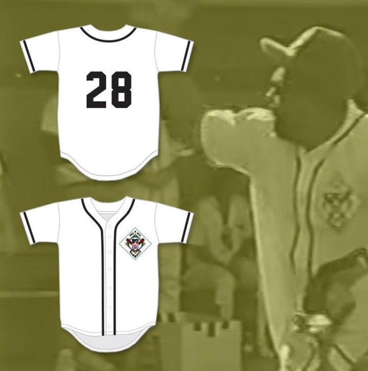 Camiseta de béisbol SALAMANDERS de TONE-LOC 28, con nombre y número personalizados, 1.er DERBI ANUAL DE DIAMANTES ROCK N' JOCK 1990, costuras superiores, S-6XL