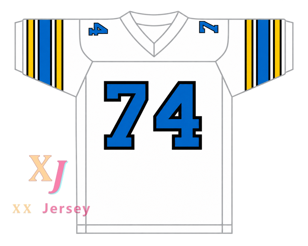 PERSONALIZA Cualquier Nombre Número 1985 USFL RAY PINNEY 74 OAKLAND INVADERS CAMISETA DE FÚTBOL AMERICANA DE VISITANTE Cosida S-6XL