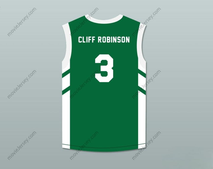 PERSONALIZA Cualquier Nombre Número CAMISETA DE BALONCESTO VERDE CLIFF ROBINSON 3 BIG BANG DE DENNIS RODMAN EN PYONGYANG Cosido de Primera Calidad S-6XL