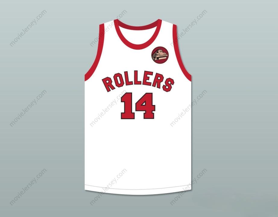 CUSTOM ANY Name Number GEORGE NOSTRAND 14 PROVIDENCE STEAMROLLERS WHITE BASKETBALL JERSEY WITH PATCH 2 Top Stitched S-6XL