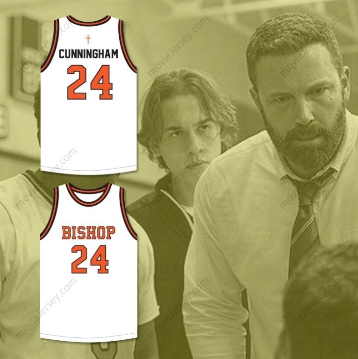 PERSONALIZA CUALQUIER Nombre Número JACK CUNNINGHAM 24 BISHOP HAYES TIGERS CAMISETA BLANCA DE BALONCESTO THE WAY BACK Cosido Superior S-6XL