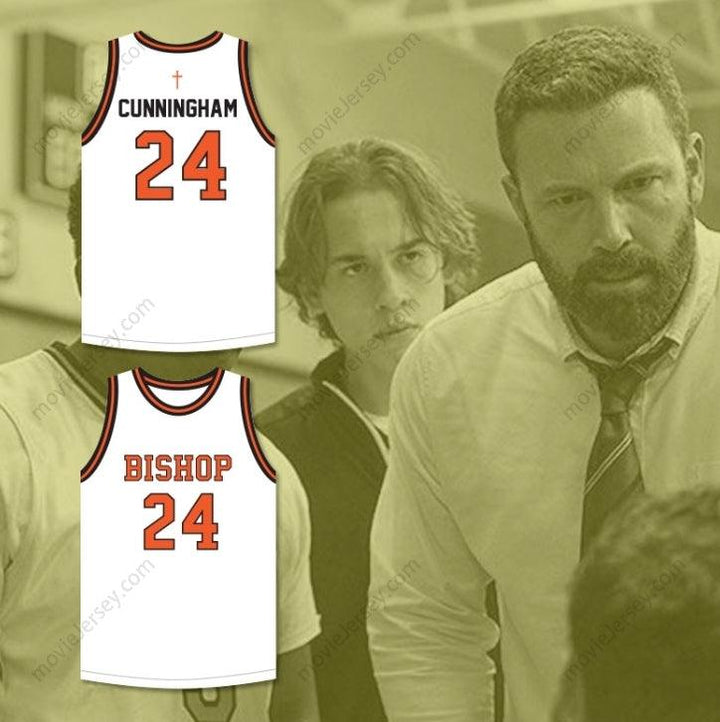 PERSONALIZA CUALQUIER Nombre Número JACK CUNNINGHAM 24 BISHOP HAYES TIGERS CAMISETA BLANCA DE BALONCESTO THE WAY BACK Cosido Superior S-6XL
