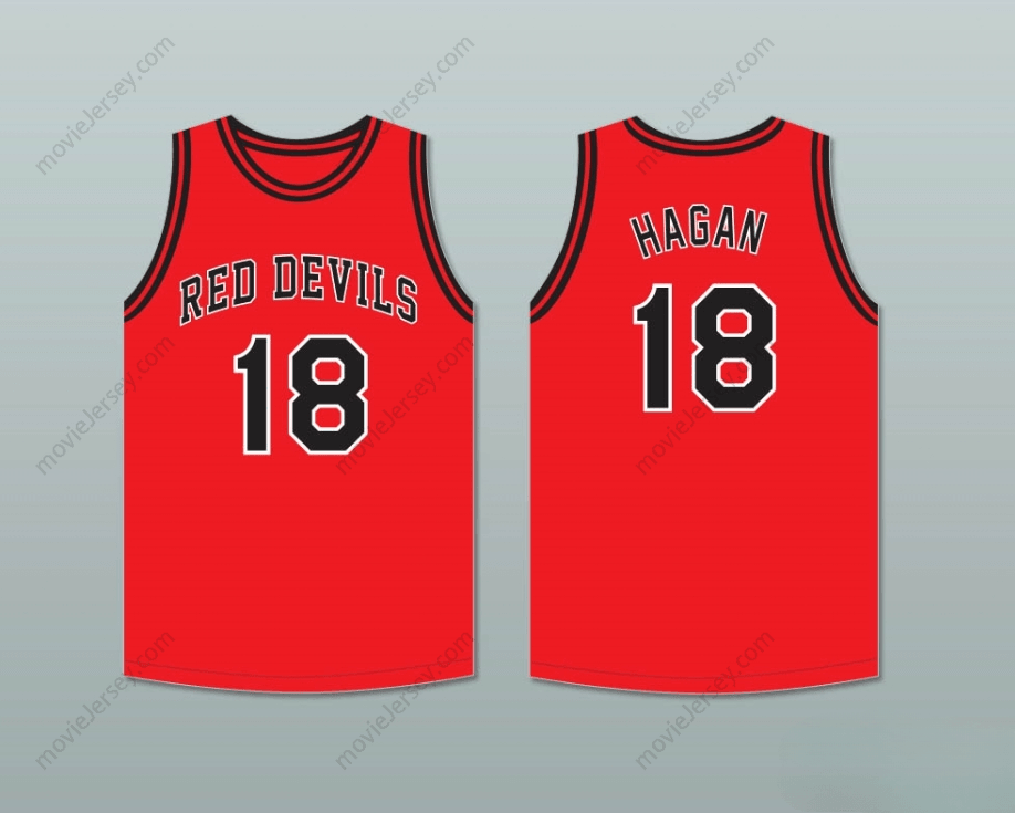 CUSTOM ANY Name Number CLIFF HAGAN 18 OWENSBORO HIGH SCHOOL RED DEVILS RED BASKETBALL JERSEY 2 Top Stitched S-6XL