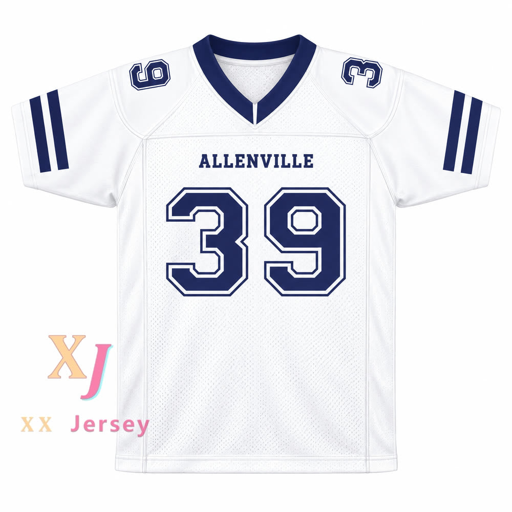 PERSONALIZADO Cualquier Nombre Número STEVE AUSTIN DUNHAM 39 ALLENVILLE GUARDS CAMISETA DE FÚTBOL THE LONGEST YARD Cosido Superior S-6XL