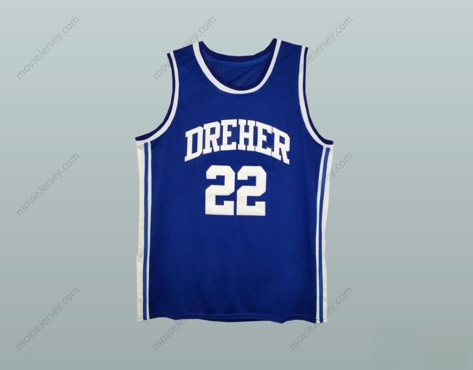 PERSONALIZA Cualquier Nombre Número ALEX ENGLISH 22 DREHER HIGH SCHOOL BLUE DEVILS CAMISETA DE BALONCESTO Cosido S-6XL