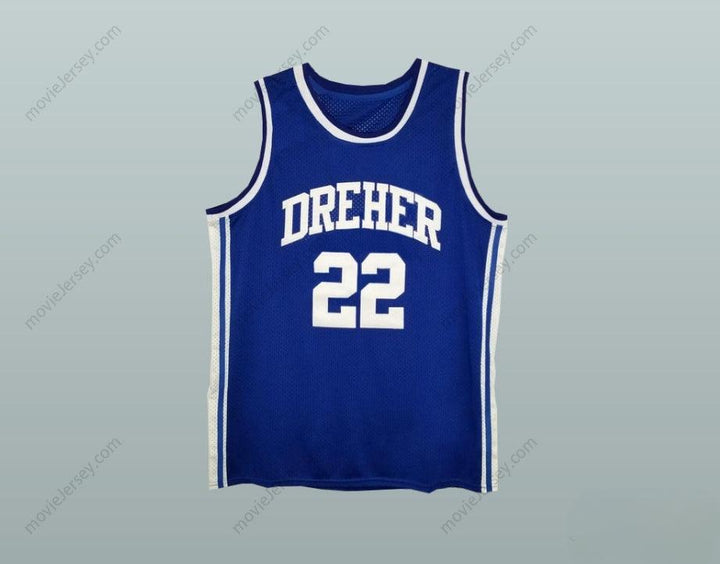 PERSONALIZA Cualquier Nombre Número ALEX ENGLISH 22 DREHER HIGH SCHOOL BLUE DEVILS CAMISETA DE BALONCESTO Cosido S-6XL