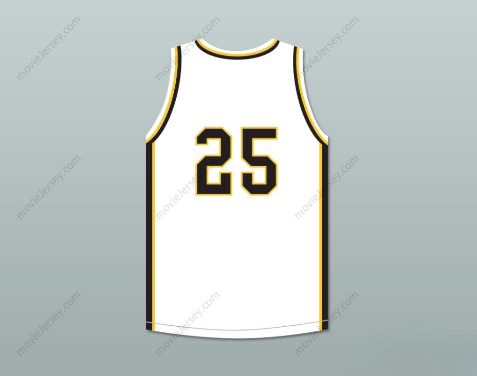 PERSONALIZADA cualquier nombre número DWYANE WADE 25 HAROLD L. RICHARDS HIGH SCHOOL BULLDOGS CAMISETA DE BALONCESTO BLANCA 3 Top Cosido S-6XL