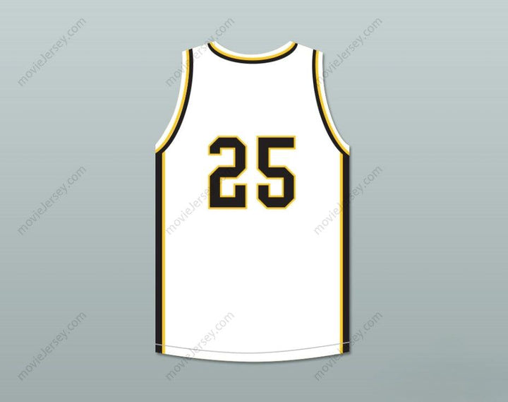 PERSONALIZADA cualquier nombre número DWYANE WADE 25 HAROLD L. RICHARDS HIGH SCHOOL BULLDOGS CAMISETA DE BALONCESTO BLANCA 3 Top Cosido S-6XL