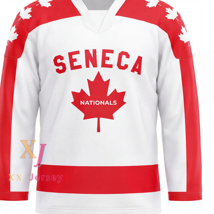 Custom Any Name Number Wayne Gretzky 9 Seneca Nationals Hockey Jersey Metro Junior B Hockey League Top Stitched S-6XL