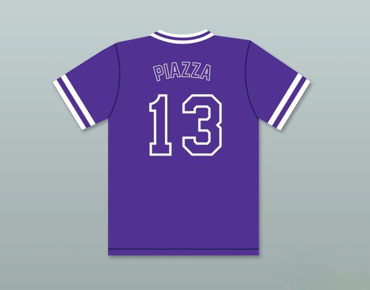 Camiseta de béisbol morada con el número 13 de MIKE PIAZZA y nombre personalizado del equipo de béisbol de secundaria PHANTOMS, 2 costuras dobles, tallas S-6XL