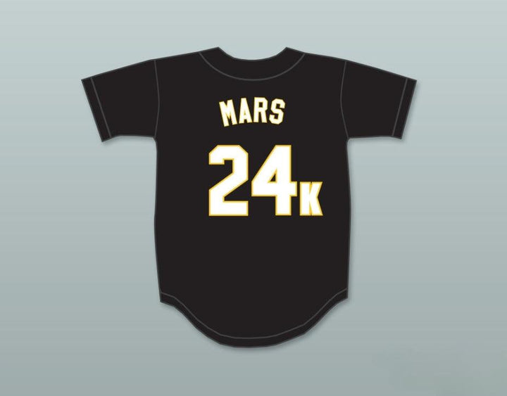 Personalizado cualquier nombre número BRUNO MARS 24K HOOLIGANS CAMISETA BÉISBOL NEGRA PREMIOS BET Costura superior S-6XL
