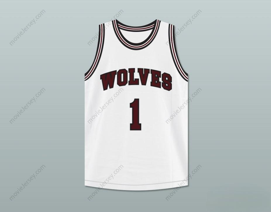 PERSONALIZA Cualquier Nombre Número GIL 1 CAMISETA DE BALONCESTO BLANCA DE PREPARATORIA Top Cosido S-6XL