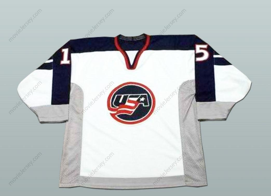 Camiseta de hockey del equipo nacional de EE. UU. Brett Hull 15 con nombre y número personalizados, cualquier jugador o número, cosida, tallas S-6XL