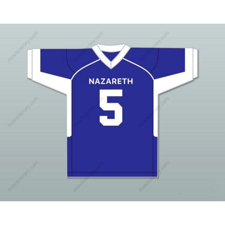 PERSONALIZA cualquier nombre y número JAHAN DOTSON 5 NAZARETH AREA HIGH SCHOOL AZUL camiseta de fútbol, costuras S-6XL