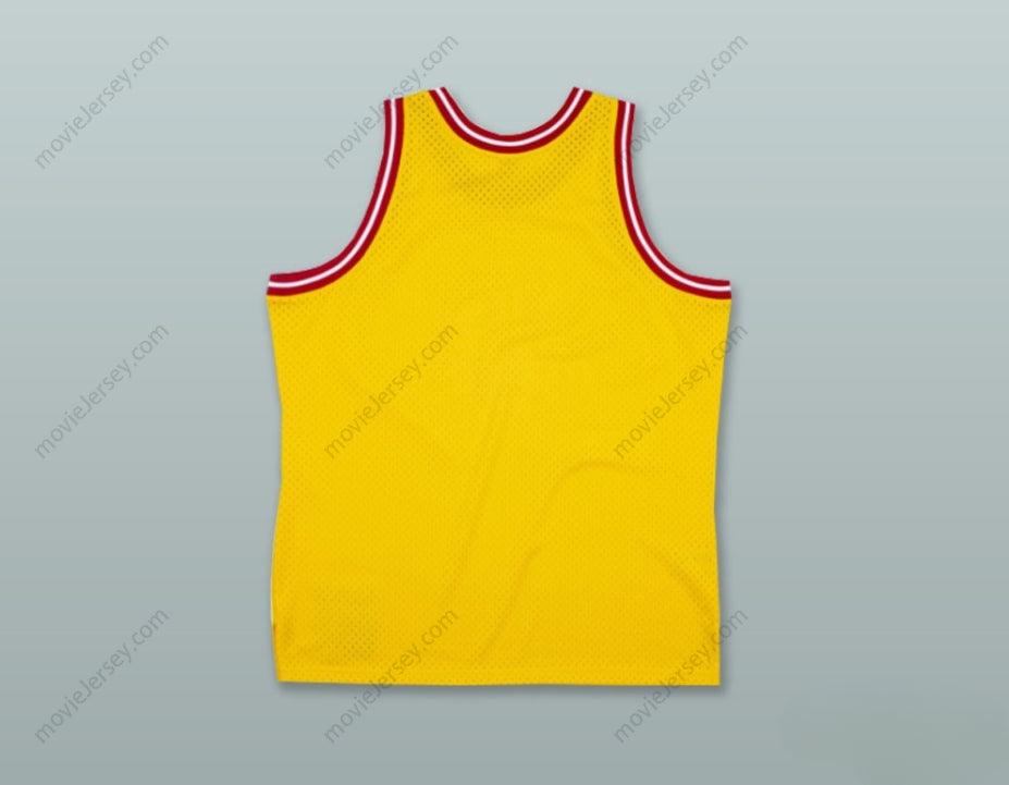 CAMISETA DE BALONCESTO AMARILLA CONQUISTADORES CON CUALQUIER NOMBRE Y NÚMERO BORDADOS Tallas S-6XL