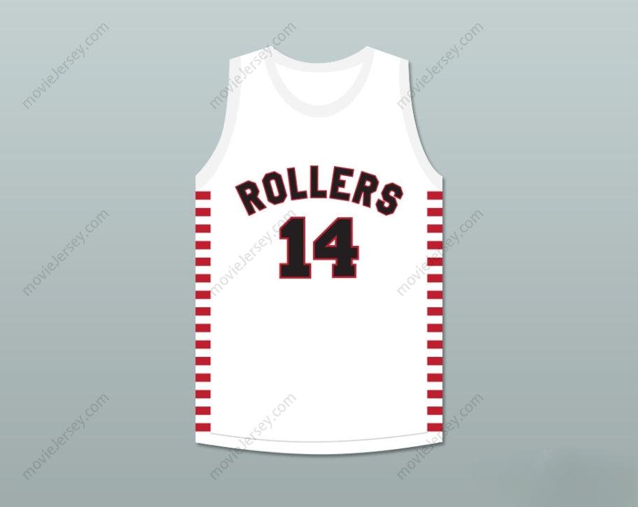 PERSONALIZA Cualquier Nombre Número GEORGE NOSTRAND 14 PROVIDENCE STEAMROLLERS JERSEY BLANCO DE BALONCESTO 2 Cosido Superior S-6XL