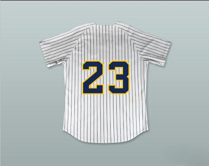 Camiseta de béisbol a rayas blancas de los SCOTS de HIGHLAND PARK HIGH SCHOOL, con el nombre y número personalizados de CLAYTON KERSHAW 23, cosida de la talla S a la 6XL.