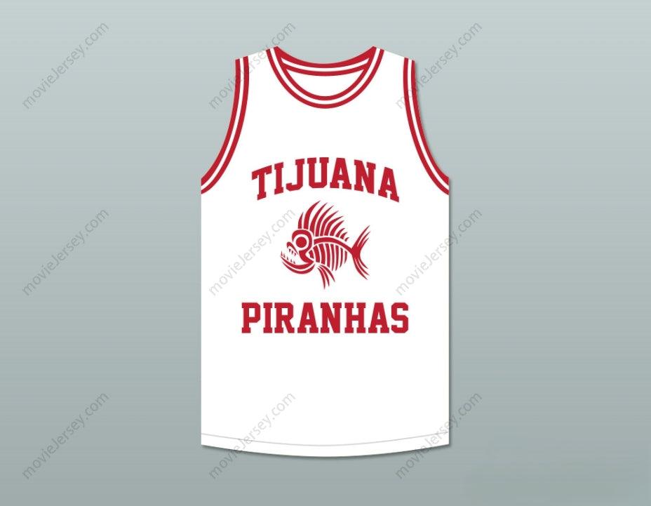 CUSTOM ANY Name Number DANNY GREEN 14 TIJUANA PIRANHAS WHITE BASKETBALL JERSEY MEXICAN EXPANSION TEAM Top Stitched S-6XL