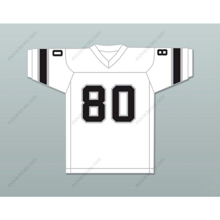 CAMISETA DE FÚTBOL AMERICANA PERSONALIZADA CON NOMBRE Y NÚMERO 1974 WFL DENNIS HUGHES 80 JACKSONVILLE SHARKS DE VISITANTE Cosida Tallas S-6XL