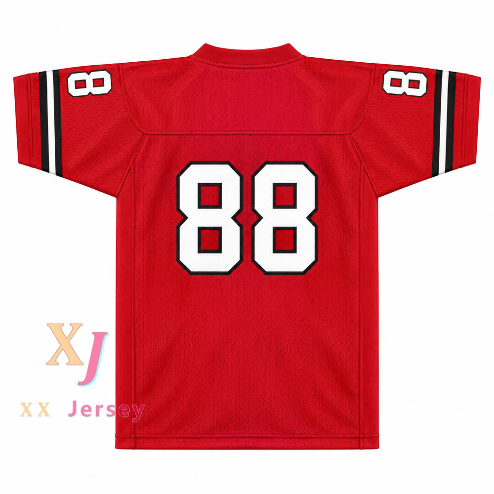 PERSONALIZADA Cualquier Nombre Número WILL SMITH 88 MODA Camiseta Roja de Fútbol Cosida Tallas S-6XL