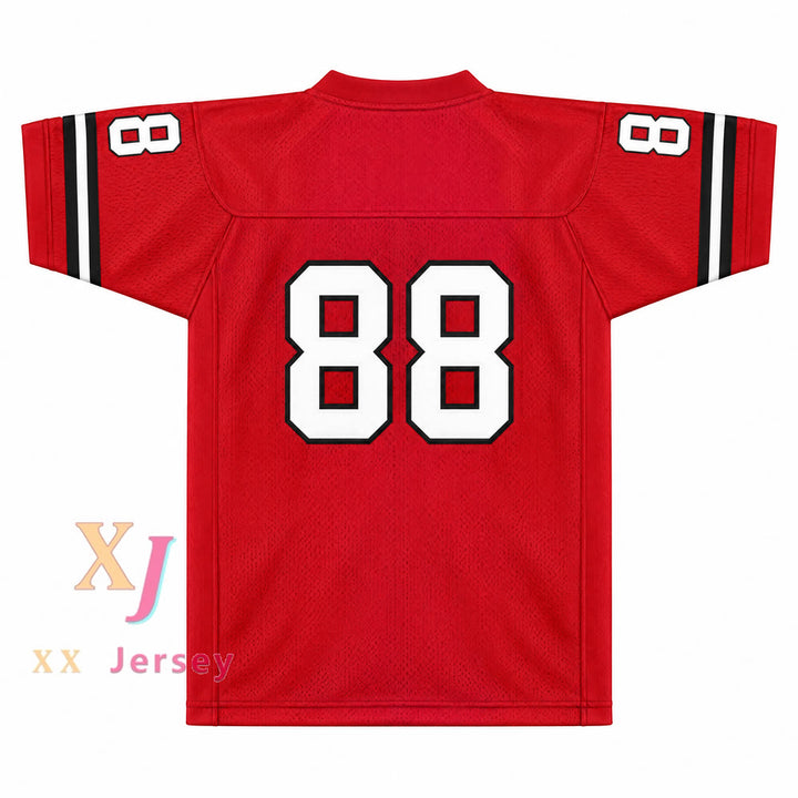PERSONALIZADA Cualquier Nombre Número WILL SMITH 88 MODA Camiseta Roja de Fútbol Cosida Tallas S-6XL