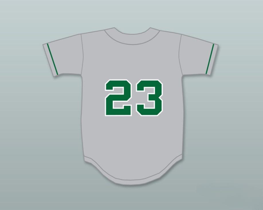 Camiseta de béisbol gris de orgullo de la escuela secundaria John H. Pitman con nombre y número personalizados (Colin Kaepernick 23), 1 cosida, tallas S-6XL