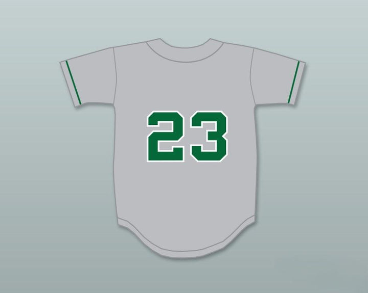 Camiseta de béisbol gris de orgullo de la escuela secundaria John H. Pitman con nombre y número personalizados (Colin Kaepernick 23), 1 cosida, tallas S-6XL
