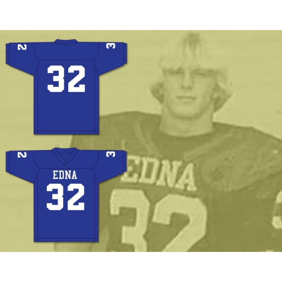 CUSTOM ANY Name Number STEVE AUSTIN 32 EDNA HIGH SCHOOL COWBOYS BLUE Football Jersey Top Stitched S-6XL