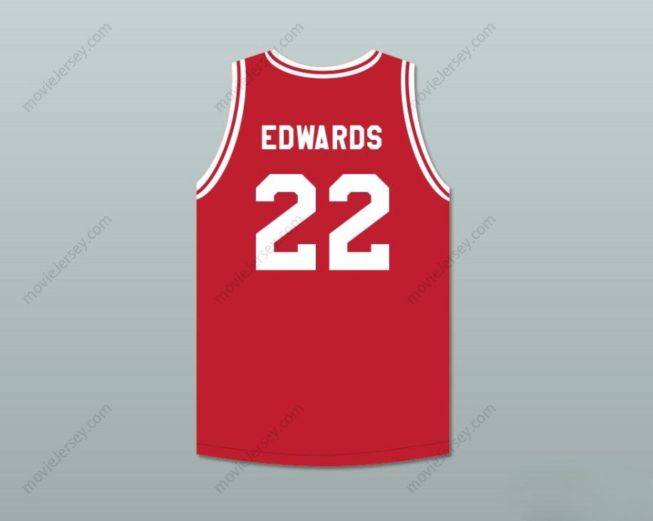 PERSONALIZA Cualquier Nombre Número KEVIN EDWARDS 22 PUSH EXCEL PRO BALONCESTO CLÁSICO CAMISETA ROJA DE BALONCESTO 1988 EVENTO BENÉFICO Costura Superior S-6XL