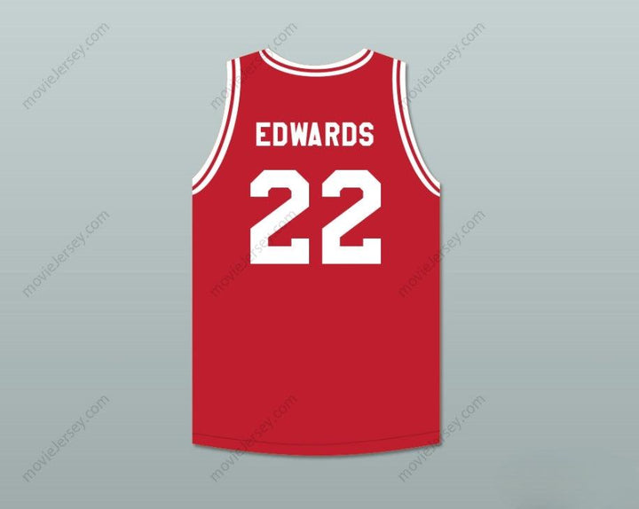PERSONALIZA Cualquier Nombre Número KEVIN EDWARDS 22 PUSH EXCEL PRO BALONCESTO CLÁSICO CAMISETA ROJA DE BALONCESTO 1988 EVENTO BENÉFICO Costura Superior S-6XL