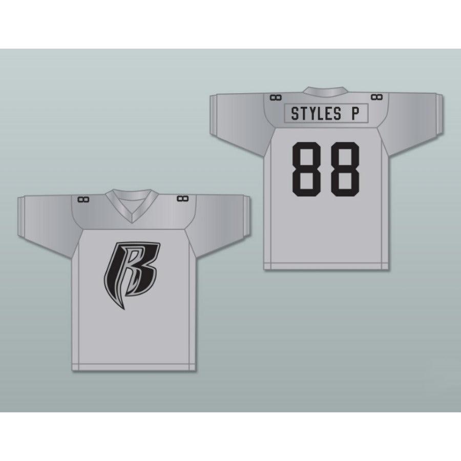 PERSONALIZADO CUALQUIER Nombre Número ESTILOS P ROUGH RYDERS 88 Plata Camiseta de fútbol cosida Tallas S-6XL