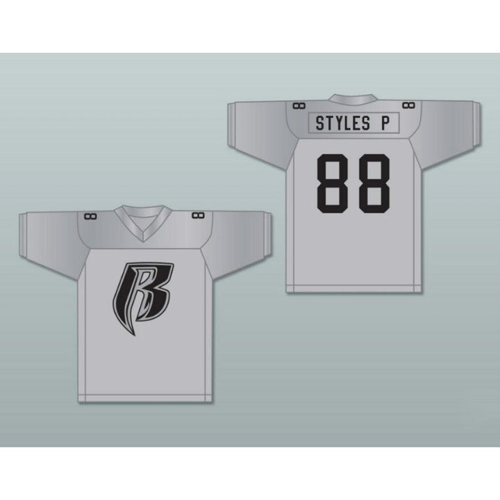 PERSONALIZADO CUALQUIER Nombre Número ESTILOS P ROUGH RYDERS 88 Plata Camiseta de fútbol cosida Tallas S-6XL