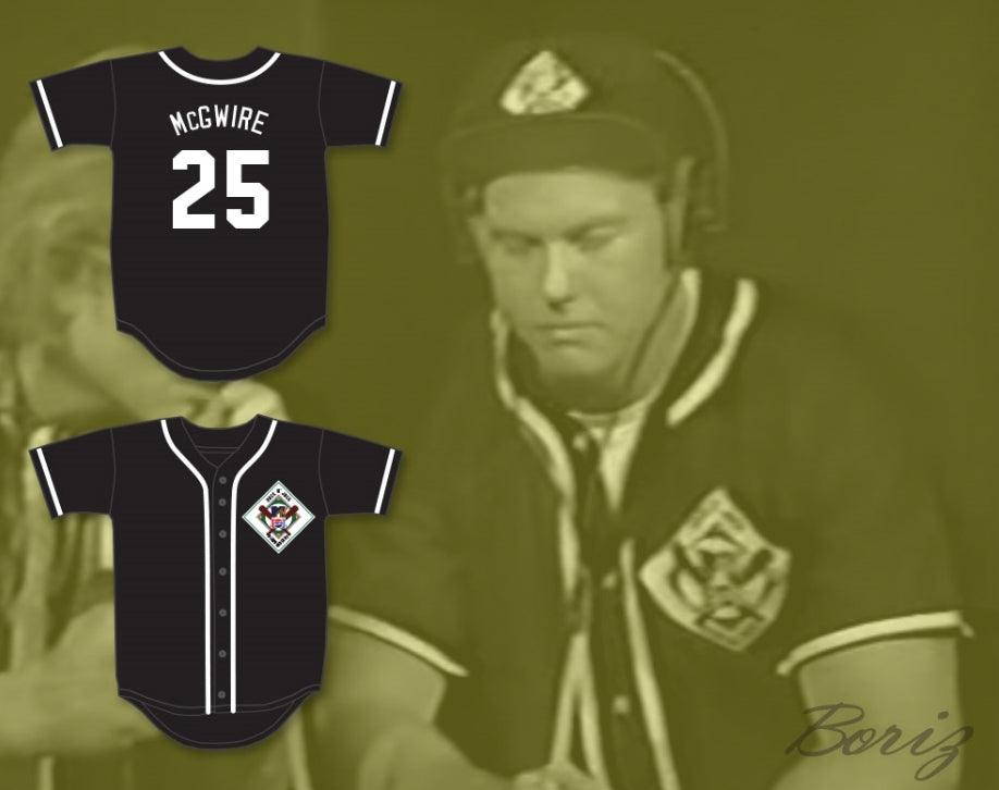 Personalizado Cualquier Nombre Número MARK MCGWIRE 25 AARDVARKS CAMISETA DE BÉISBOL 1.ª EDICIÓN ANUAL ROCK N' JOCK DIAMOND DERBY Confeccionado con Costuras S-6XL