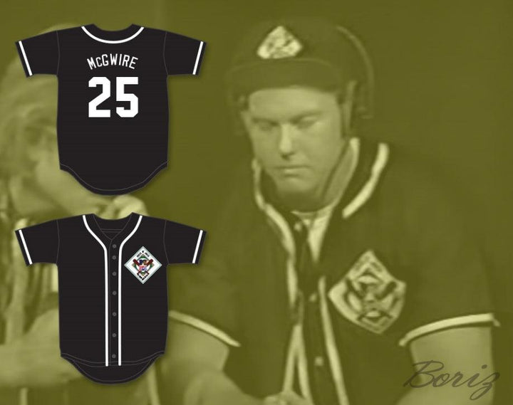 Personalizado Cualquier Nombre Número MARK MCGWIRE 25 AARDVARKS CAMISETA DE BÉISBOL 1.ª EDICIÓN ANUAL ROCK N' JOCK DIAMOND DERBY Confeccionado con Costuras S-6XL
