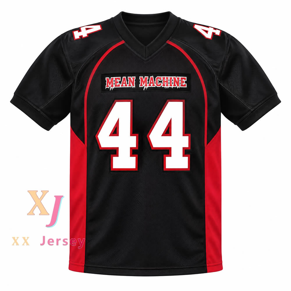 PERSONALIZADO Cualquier Nombre Número THE GREAT KHALI 44 TURLEY MEAN MACHINE CONVICTS Camiseta de Fútbol Cosida S-6XL