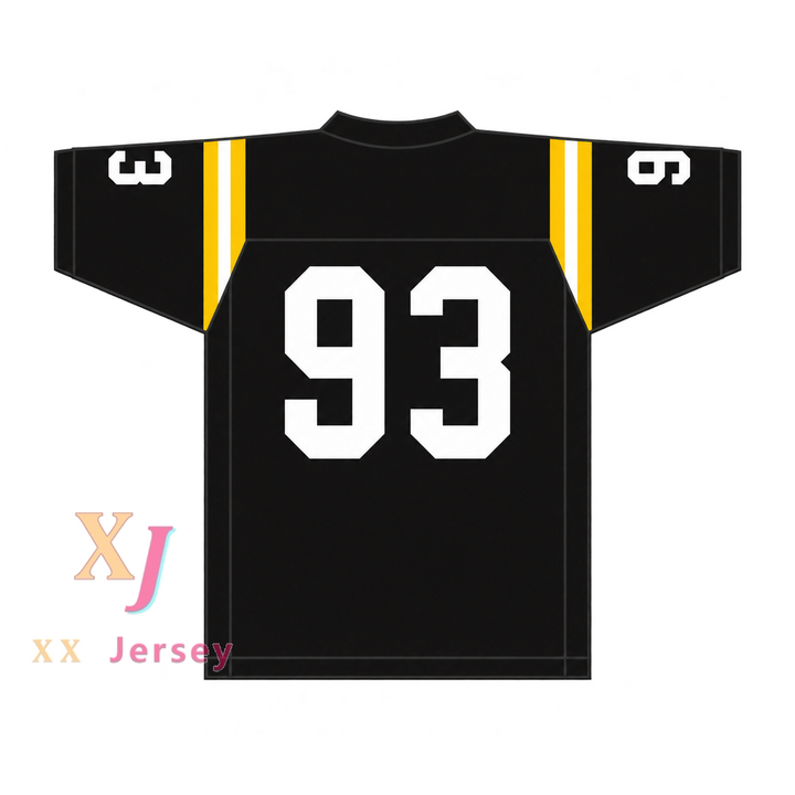 Camiseta de fútbol con nombre y número PERSONALIZADOS PHIDARIAN MATHIS 93 de NEVILLE HIGH SCHOOL TIGERS, cosida, tallas S-6XL