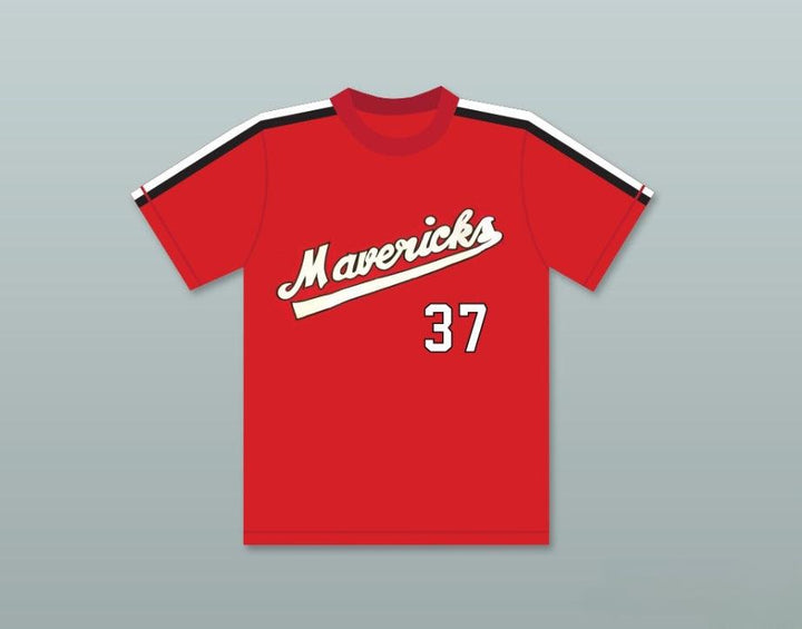 Personalizado Cualquier Nombre Número GENE LANTHORN 37 CAMISETA DE BÉISBOL ROJA THE BATTERED BASTARDS OF BASEBALL PesPunteado S-6XL