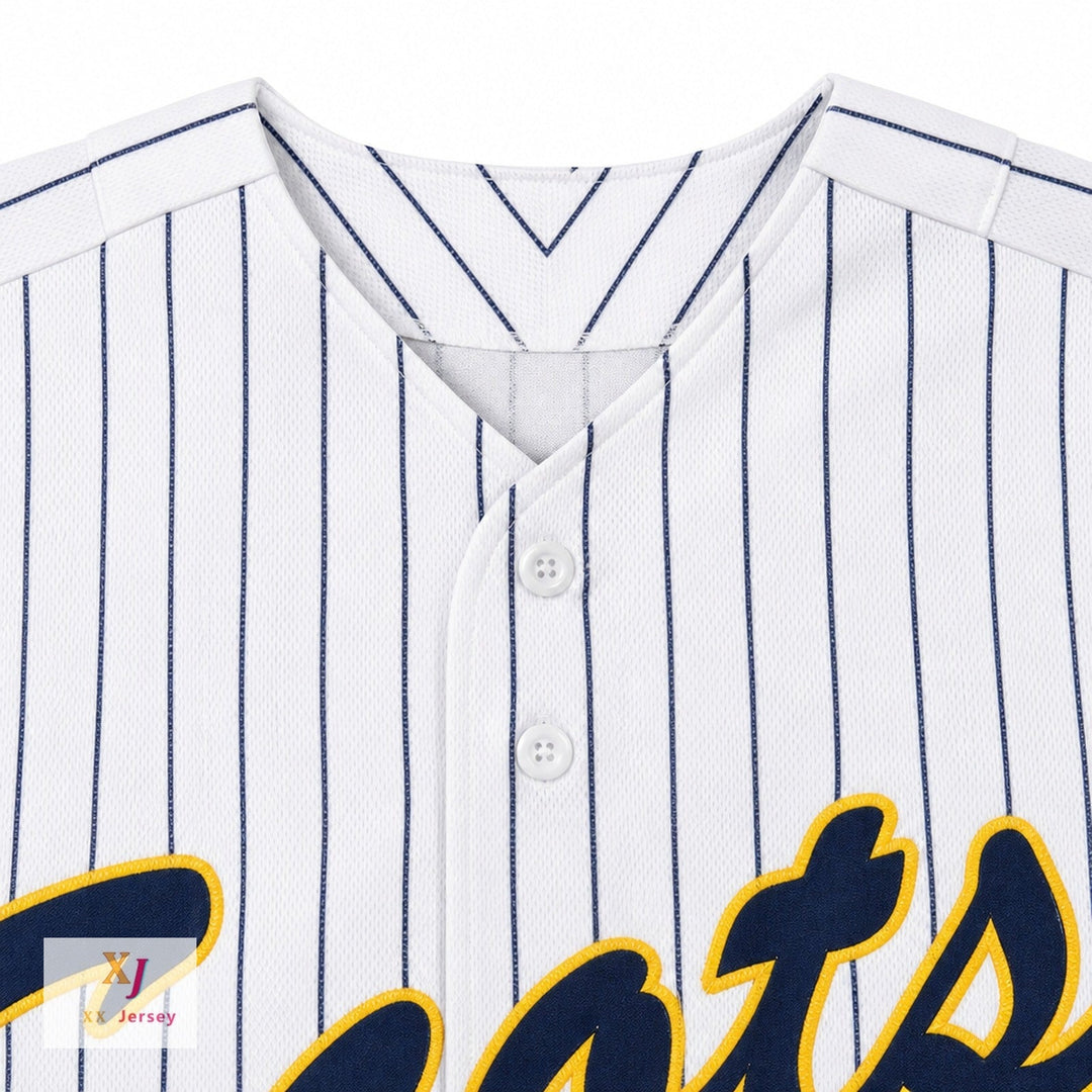 Camiseta de béisbol a rayas blancas de los Scots de la escuela secundaria Highland Park, número 23 de Clayton Kershaw, con cualquier nombre y número personalizado, doble costura, tallas S-6XL