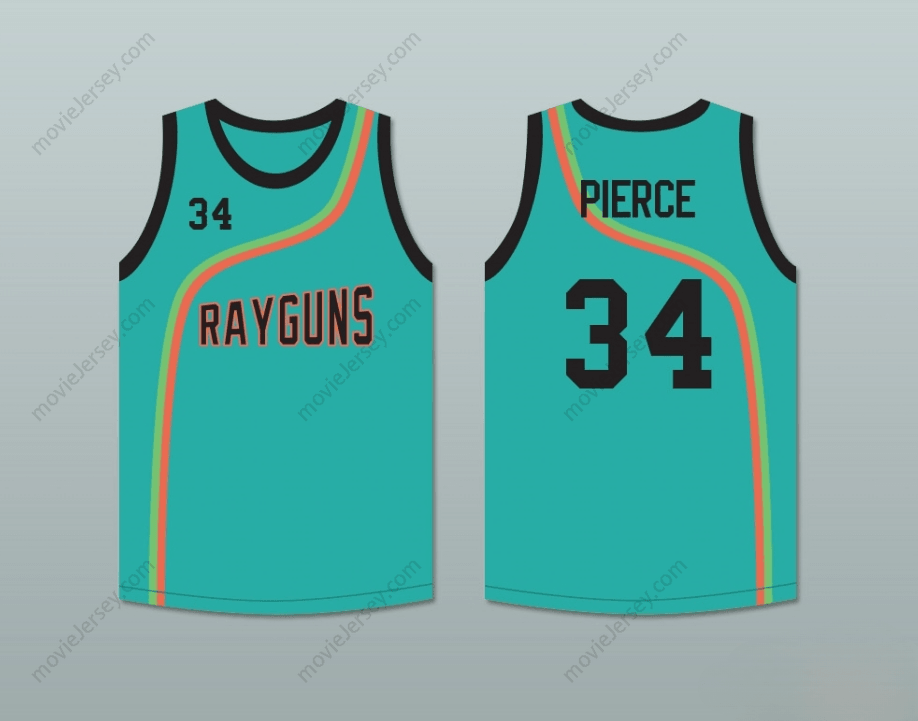 CUSTOM ANY Name Number PAUL PIERCE 34 ROSWELL RAYGUNS TEAL BASKETBALL JERSEY Top Stitched S-6XL
