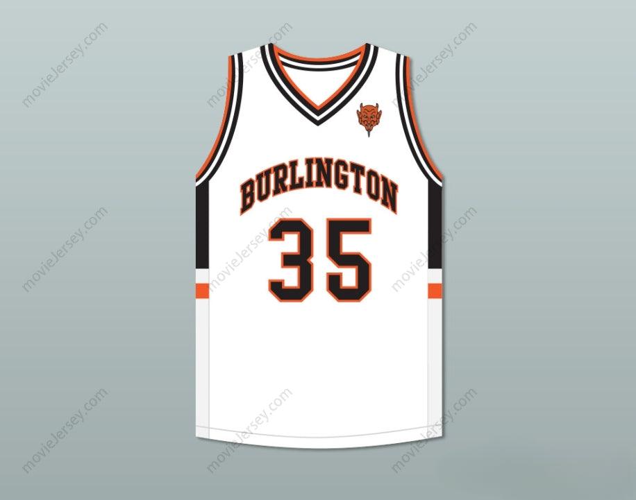 PERSONALIZA CUALQUIER Nombre Número TONY ROMO 35 CAMISETA DE BALONCESTO BLANCA DE INSTITUTO CON PARCHE Doble costura S-6XL