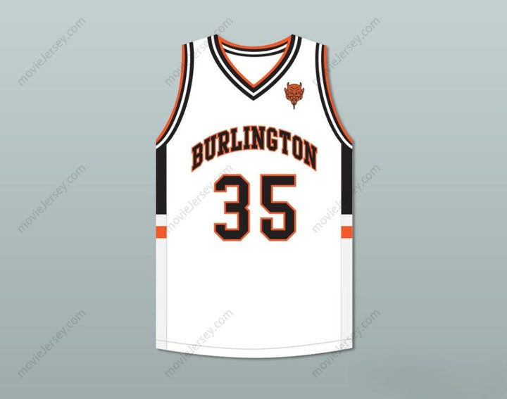 PERSONALIZA CUALQUIER Nombre Número TONY ROMO 35 CAMISETA DE BALONCESTO BLANCA DE INSTITUTO CON PARCHE Doble costura S-6XL